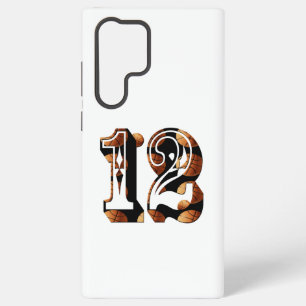Basketball Nummer 12 Bild Logo, Samsung Galaxy Hülle