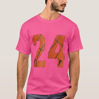 Basketball Nummer 24 Vierundzwanzig Basket Ball T-Shirt
