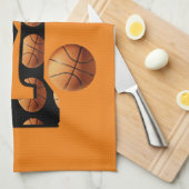 Basketball Nummer eins, Geschirrtuch (Viertel Falte)