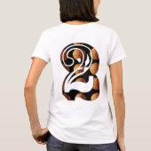 Basketball Nummer zwei, Bildlogo T-Shirt (Rückseite)