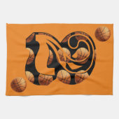 Basketball Nummer zwei, Geschirrtuch (Horizontal)