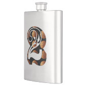 Basketball Nummer zwei, klassische Hüftflasche Flachmann (Links)