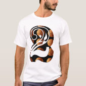 Basketball Nummer zwei, Logo, T-Shirt (Vorderseite)