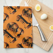 Basketball Nummer Zwölf Geschirrtuch (Viertel Falte)