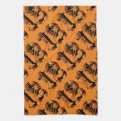 Basketball Nummer Zwölf Geschirrtuch (Vertikal)