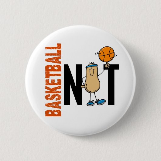 Basketball-Nuss 1 Button (Vorderseite)