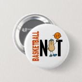 Basketball-Nuss 1 Button (Vorne & Hinten)