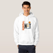 Basketball-Nuss 1 Hoodie (Vorne ganz)