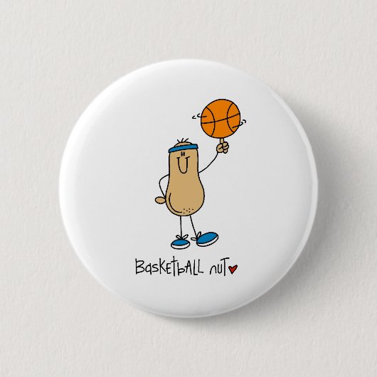 Basketball-Nuss Button (Vorderseite)