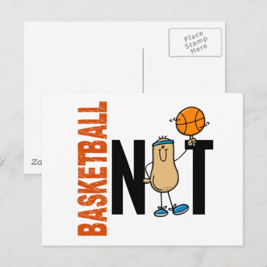 Basketball-Nut 1 Postkarte (Vorne/Hinten)