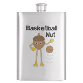 Basketball-Nut Flachmann (Vorderseite)