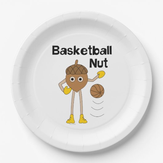 Basketball-Nut Pappteller (Vorderseite)