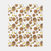 Basketball Nut Pattern Fleece Blanket (Vorderseite)
