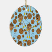 Basketball Nut Pattern Keramik Ornament (Rechts)