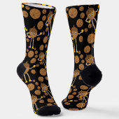Basketball Nut Pattern Socken (Gewinkelt)