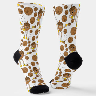 Basketball Nut Pattern Socken