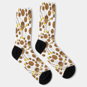 Basketball Nut Pattern Socken (Rechts)