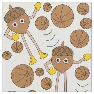 Basketball Nut Pattern Stoff