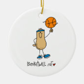 Basketball Nut T - Shirt und Geschenke Keramik Ornament (Vorne)