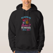 Basketball oder Bows Big Brother Lieben Sie Geschl Hoodie (Vorderseite)