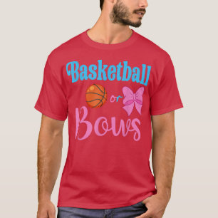 Basketball oder Bows Halter des Gender Party Rev. T-Shirt