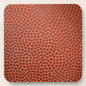 Basketball oder Fußball Imitate Lederhaut Unterset Getränkeuntersetzer (Vorderseite)