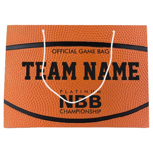BASKETBALL-OFFIZIELLE SPIEL-GESCHENK-TASCHE GROßE GESCHENKTÜTE (Vorderseite)