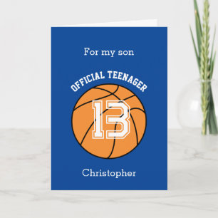 Basketball Offizieller Teenager 13. Geburtstag Soh Karte