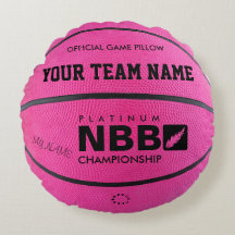 BASKETBALL OFFIZIELLES SPIEL PILLOW Pink bl