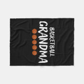 Basketball Oma Großmutter Grammy Nana Mimi Fleecedecke (Vorderseite (Horizontal))