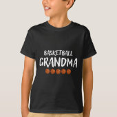 Basketball Oma Großmutter Grammy Nana Mimi T-Shirt (Vorderseite)