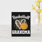 Basketball Oma Leopard Herz Karte (Gelbe Blume)