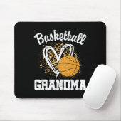 Basketball Oma Leopard Herz Mousepad (Mit Mouse)