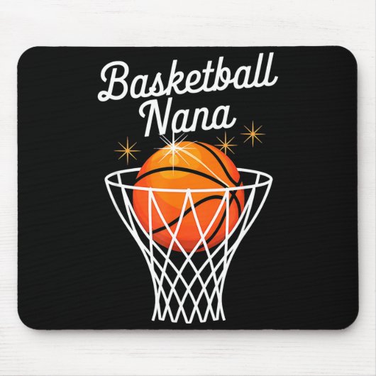 Basketball Oma Nana Basketballkorb Mütter Da Mousepad (Vorne)