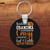 Basketball Oma Proud Großmutter von Basketba Schlüsselanhänger (Vorderseite)