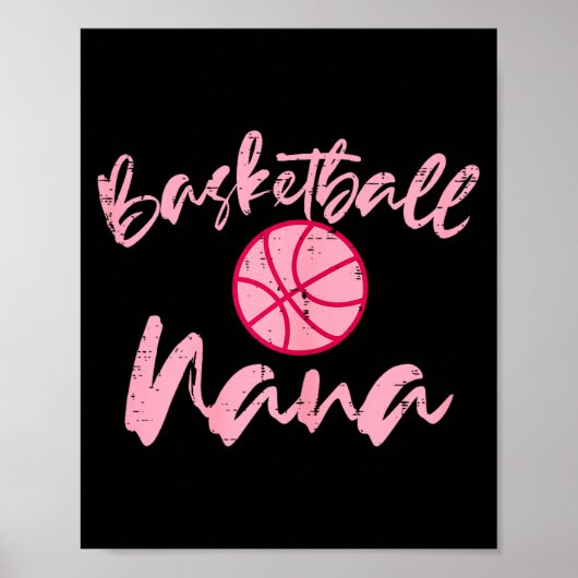 Basketball Oma süße Mutter Großmutter Sport Oma Poster (Vorne)