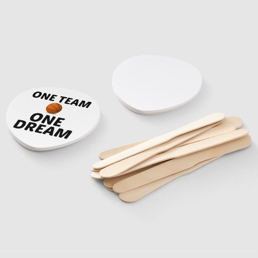 BASKETBALL ONE TEAM ONE DREAM FÄCHER (Non-assembled)
