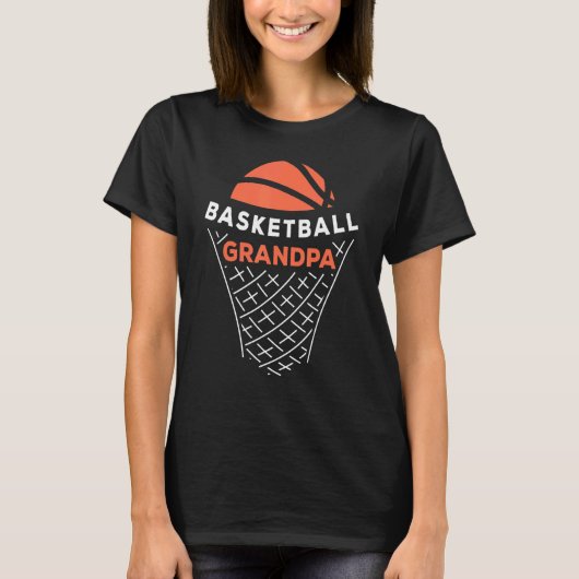 Basketball Opa Bball Bester Großvater je H T-Shirt (Vorderseite)