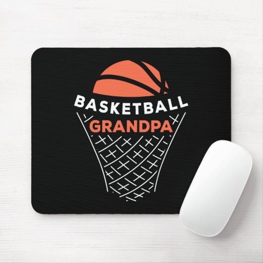 Basketball Opa Bball Lover Bester Großvater Ev Mousepad (Mit Mouse)