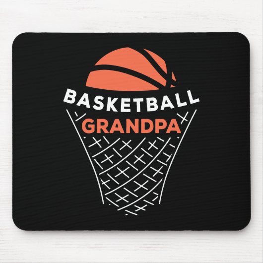 Basketball Opa Bball Lover Bester Großvater Ev Mousepad (Vorne)