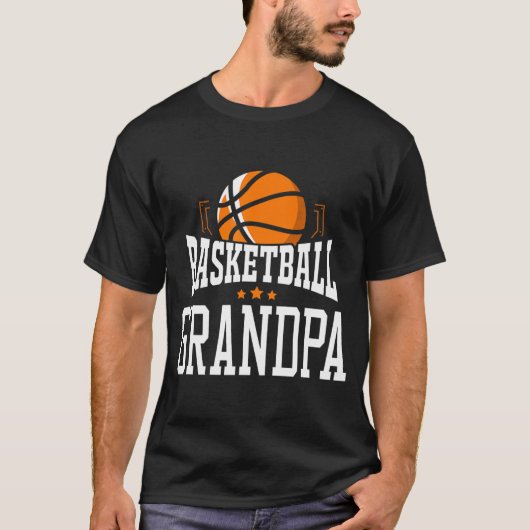 Basketball Opa Team Sportfan T-Shirt (Vorderseite)