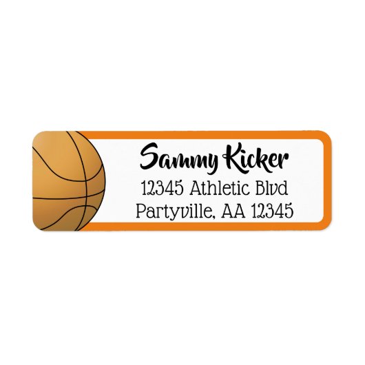 Basketball Orange & Black Address (Vorne)