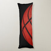 Basketball orange und schwarz seitenschläferkissen (Rückseite (Vertikal))