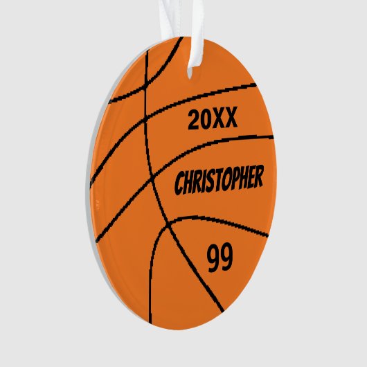 Basketball Ornament (Vorderseite)