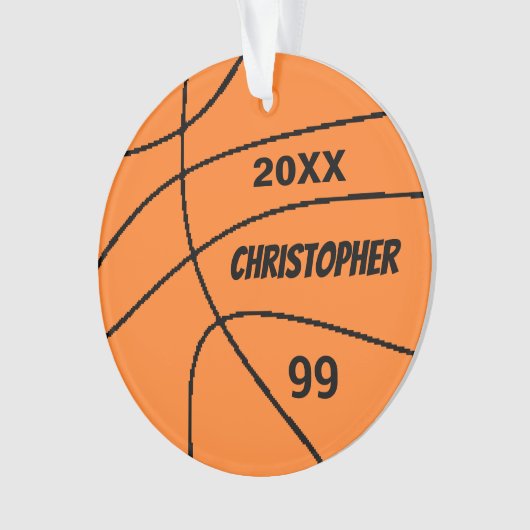 Basketball Ornament (Vorderseite)