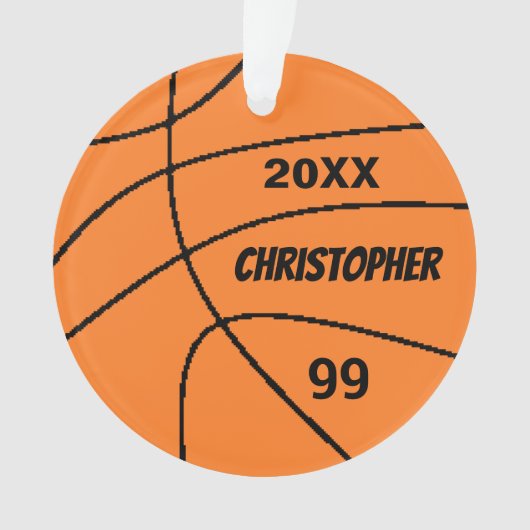 Basketball Ornament (Vorderseite)