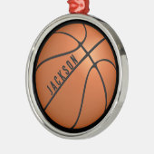 Basketball Ornament Aus Metall (Links)
