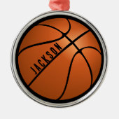 Basketball Ornament Aus Metall (Vorne)