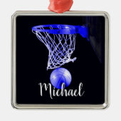 Basketball Ornament Aus Metall (Vorne)