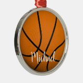 Basketball Ornament Aus Metall (Rechts)